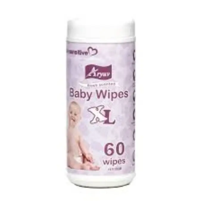 Aryuv Baby Wipes Extra Large 60 Pieces